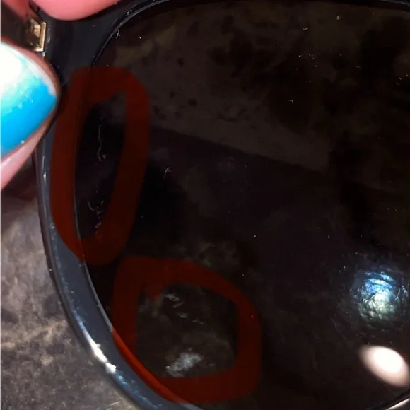 Versace Black and Gold Aviator Sunglasses - Picture 11 of 14